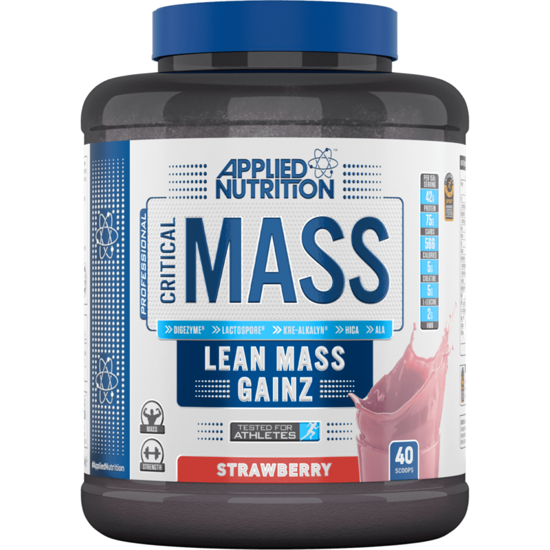 Applied Nutrition Critical Mass Lean Mass Gainz, Strawberry, 2.45 Kg